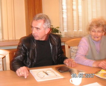  Mgr. Jaroslav Meduna člen správnej rady Orchidamos spolu s organizačnou prac. Klementínou Ružekovou 